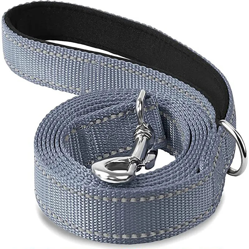 Reflective Dog Leash – Durable Night Safety Pet Walking & Training Lead for Dogs and Cats (1.2/1.5/1.8 m)