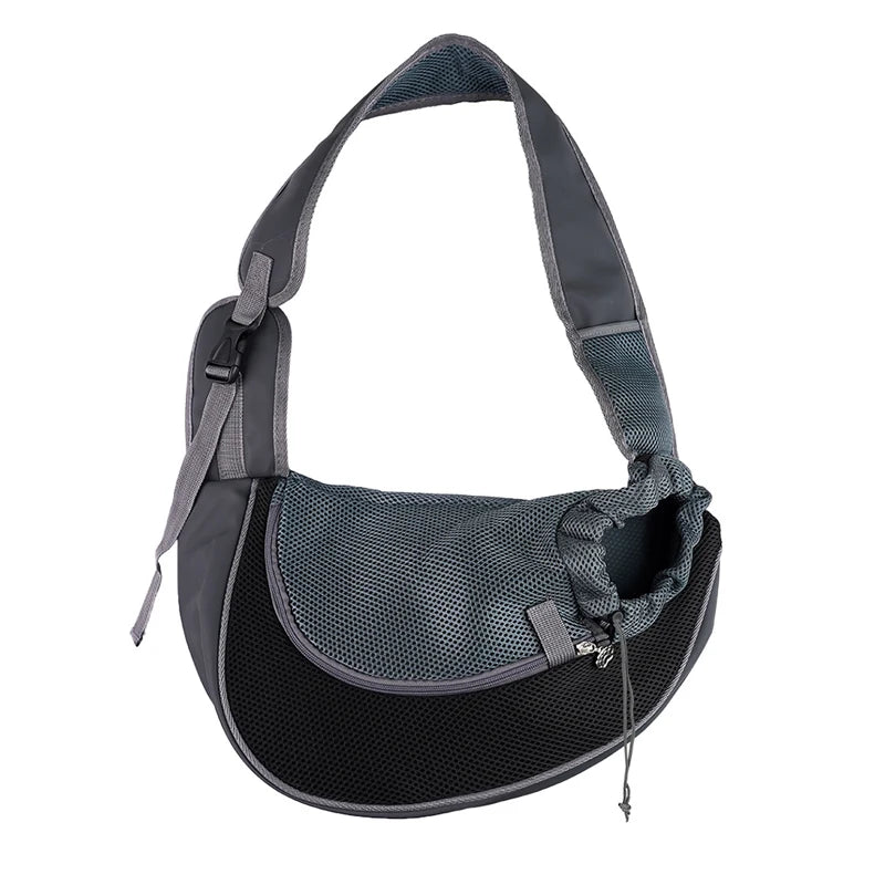 Pet Carrier Sling Backpack – Travel Shoulder Tote with Breathable Mesh for Small Dogs & Cats
