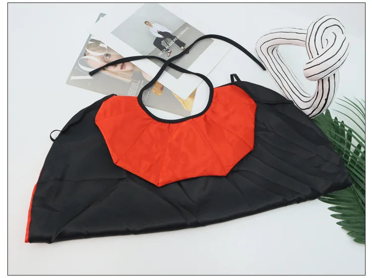 Halloween Vampire Cape – Red & Black Cloak for Cats & Dogs