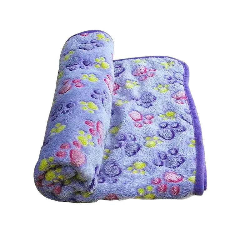 Soft Fluffy Pet Blanket – Warm & Cozy Cartoon Mat for Cats and Dogs