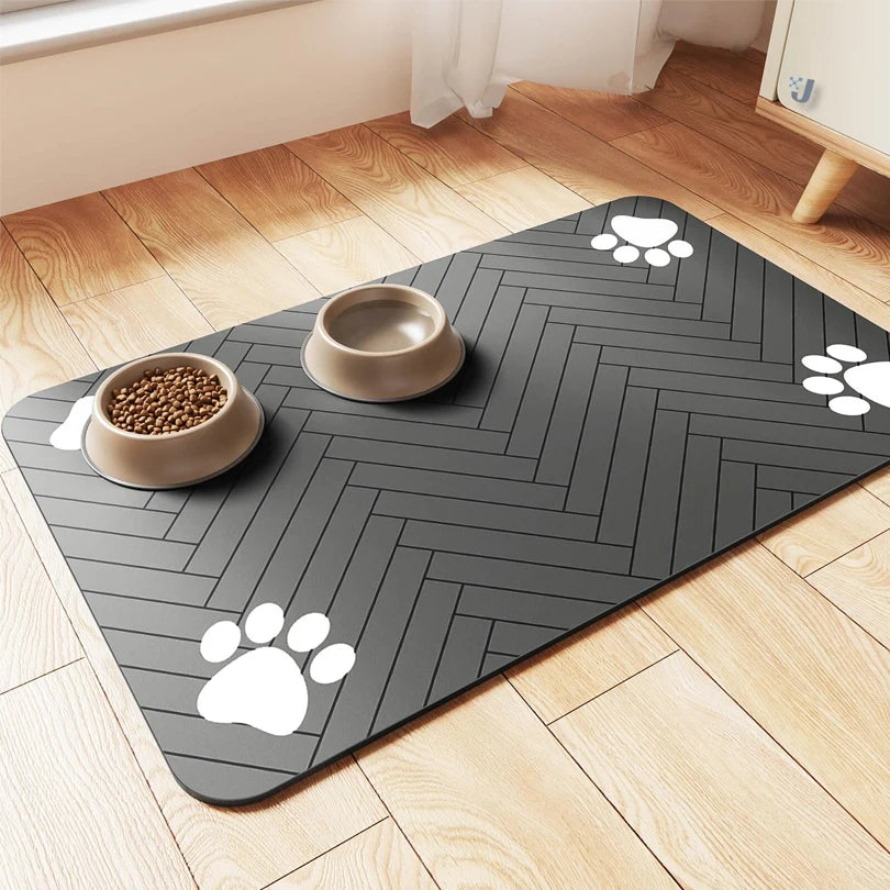 Pet Feeding Placemat – Waterproof, Quick-Dry Food & Water Bowl Mat for Dogs & Cats