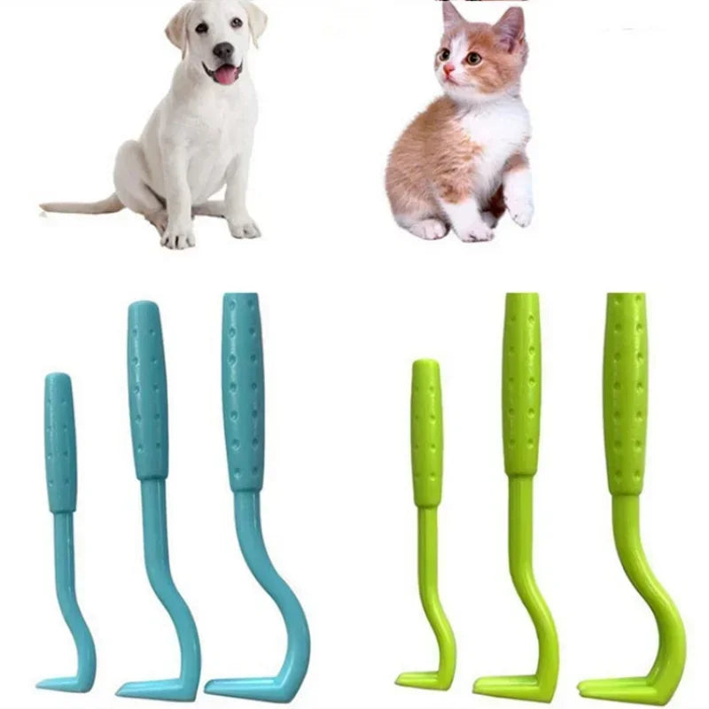 3pcs Tick & Flea Remover Tool Set – Hook & Tweezer Kit for Cats & Dogs