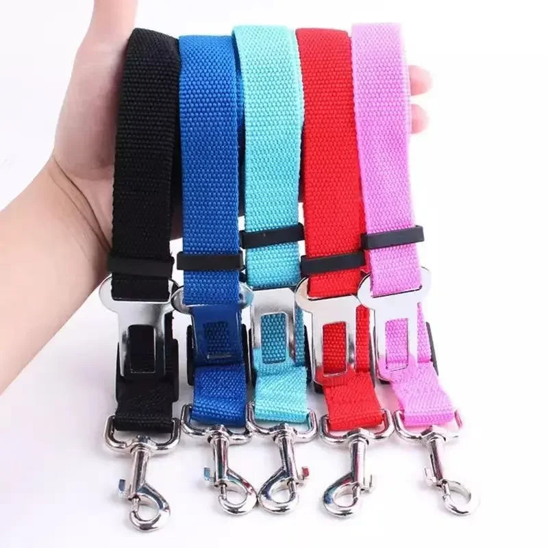 Dog Car Seat Belt – Safety Travel Harness Leash for Pets | Adjustable Breakaway Car Restraint for Dogs & Cats