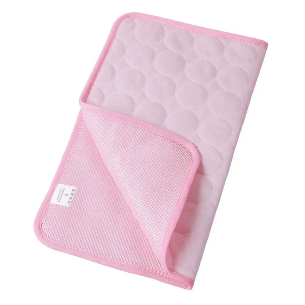 Cool Ice Silk Pet Cooling Mat – Moisture-Proof Summer Sleeping Pad for Dogs, Cats & Small Animals (5 Sizes Available)