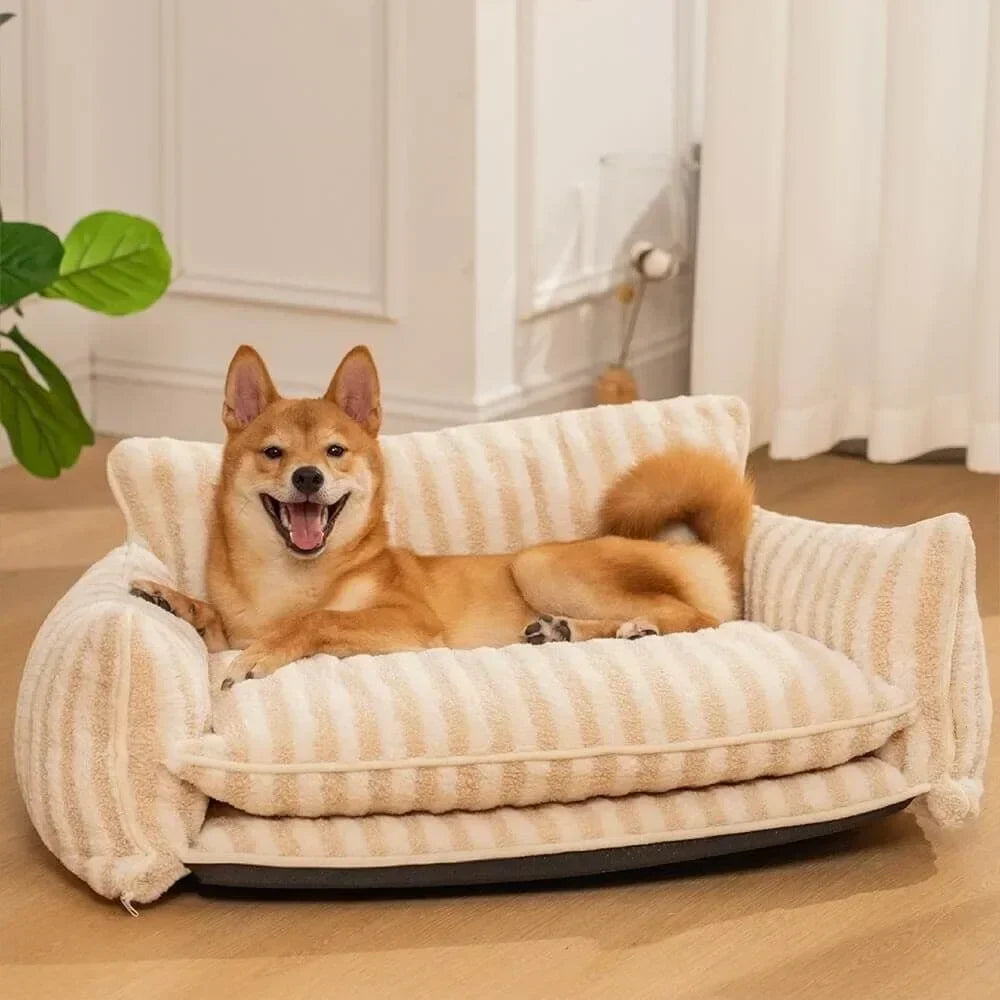 Plush Cat Bed Sofa – Warm Winter Nest for Cats & Small Dogs