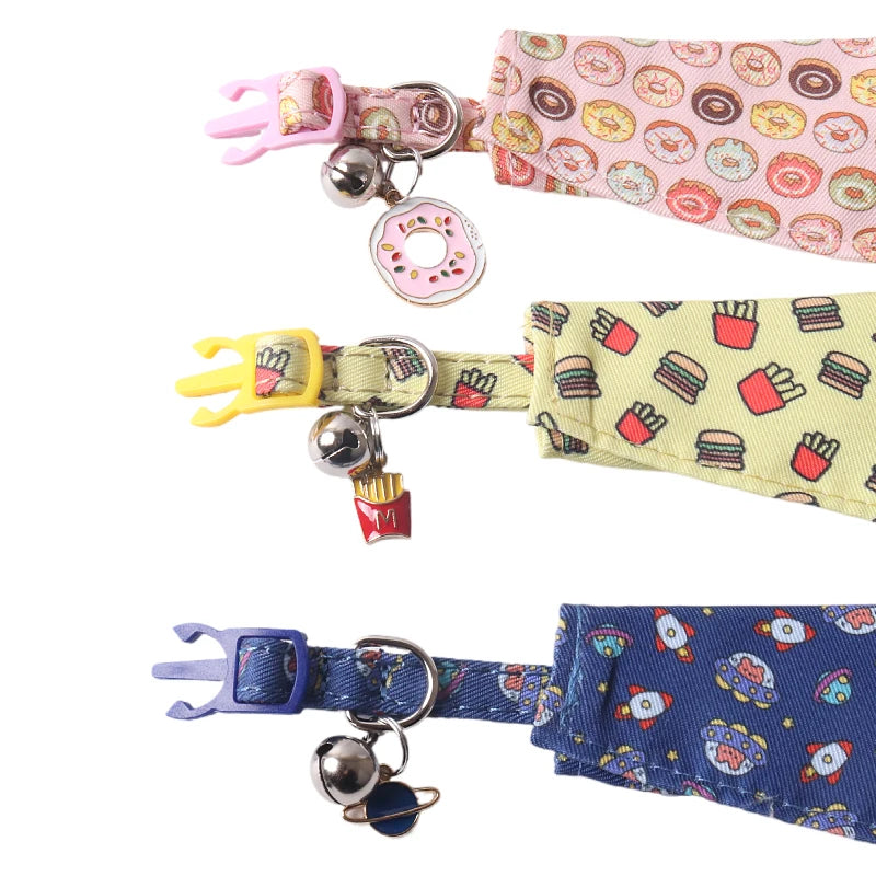Fruit Tuxedo Bow Tie Pet Collar – Quick-Release Bandana Bowknot for Cats & Small Dogs