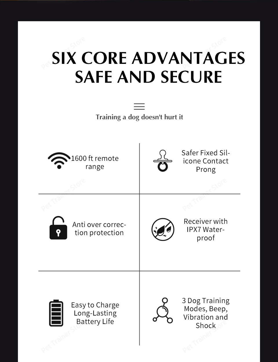 2-in-1 Wireless Dog Fence & Training Collar – Rechargeable Anti-Runaway System for Up to 3 Dogs
