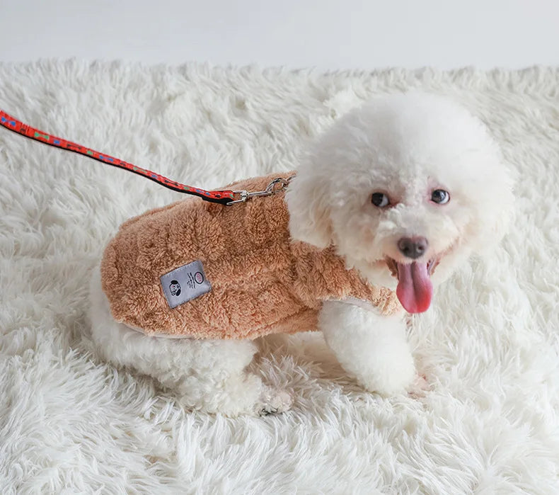 Soft Fleece Dog Sweater – Winter Warm Pullover for Small Dogs & Kittens