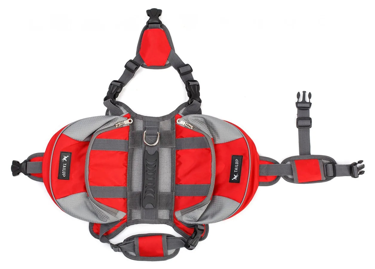Portable Dog Training Backpack – Reflective Travel Snack Storage Bag