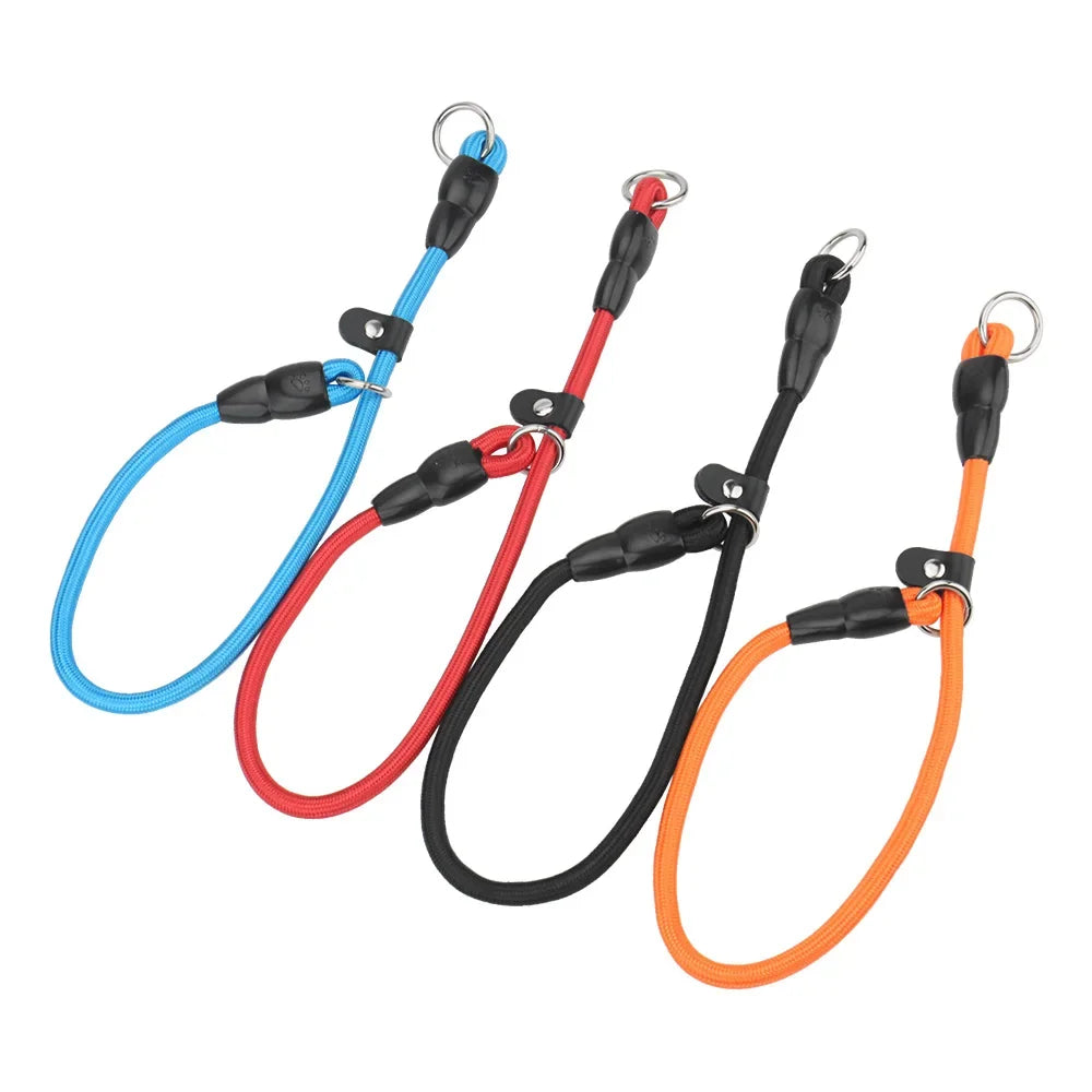 Dog Slip Collar – No-Pull Training Martingale Collar with Adjustable Stopper