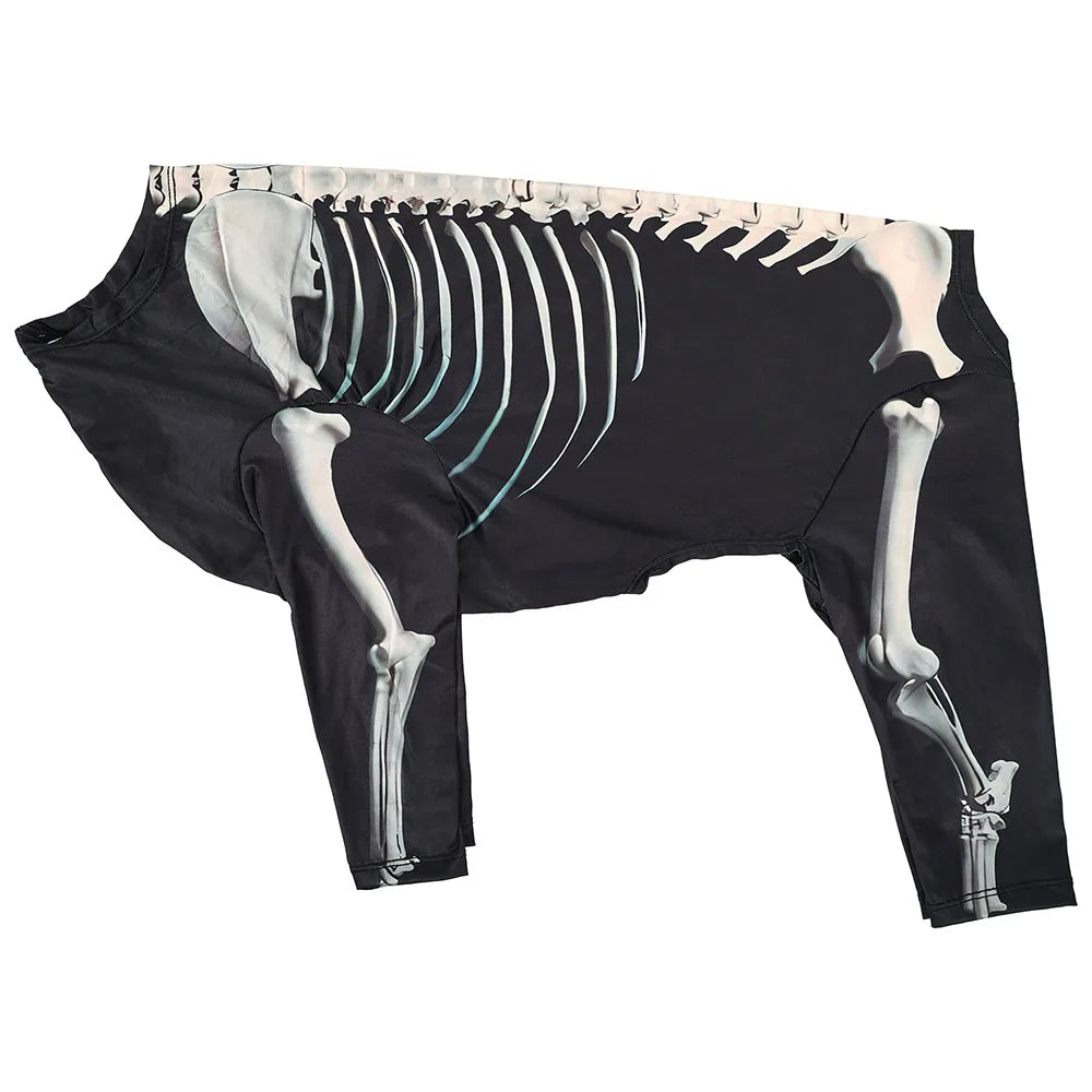 Dog Skeleton Hoodie – Halloween Bone Pattern Costume Sweater for Small to Large Dogs (S–XXXL)