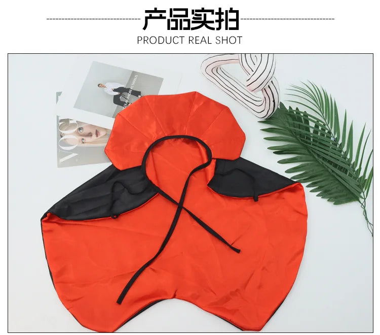 Halloween Vampire Cape – Red & Black Cloak for Cats & Dogs