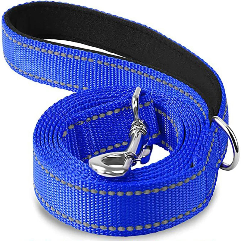 Reflective Dog Leash – Durable Night Safety Pet Walking & Training Lead for Dogs and Cats (1.2/1.5/1.8 m)