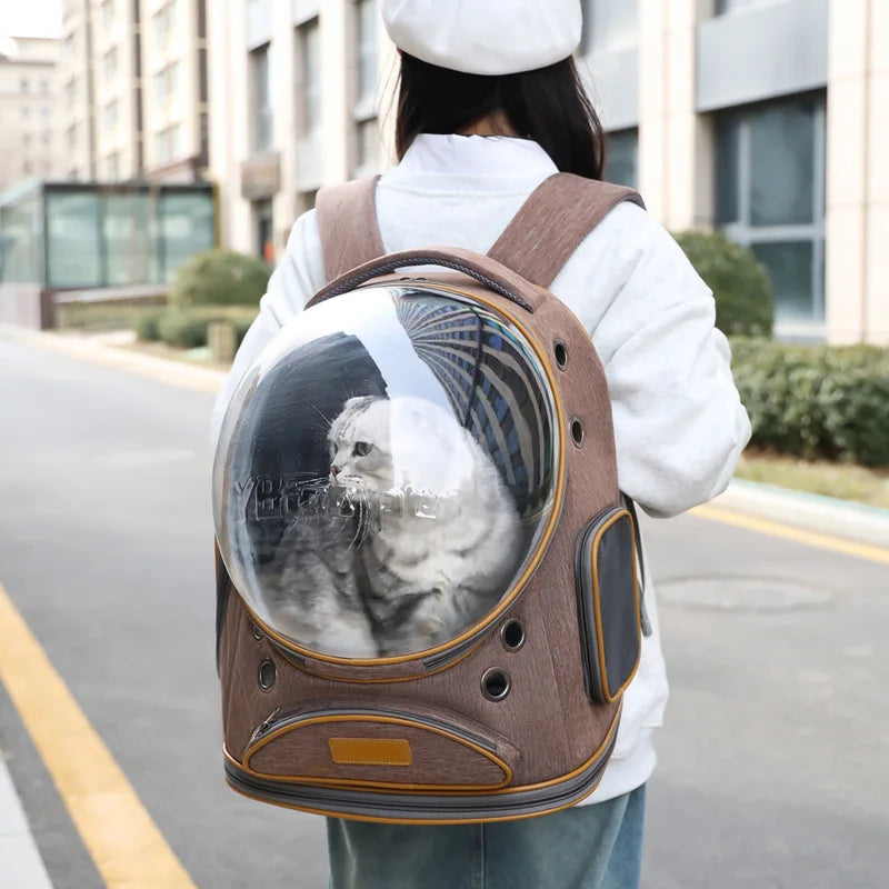 Cat Backpack Carrier – Large Capacity Breathable Space Capsule