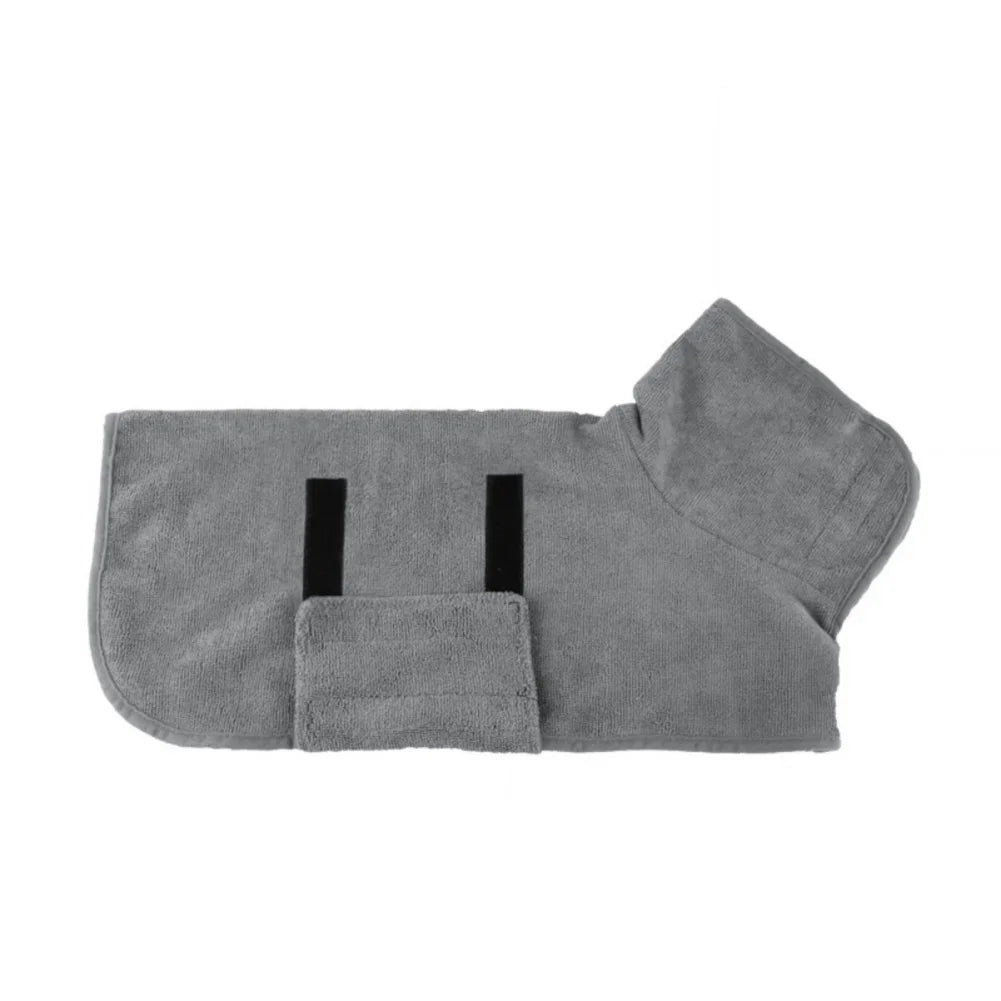 Dog Bathrobe – Quick-Dry Absorbent Towel Robe for Small, Medium & Large Dogs