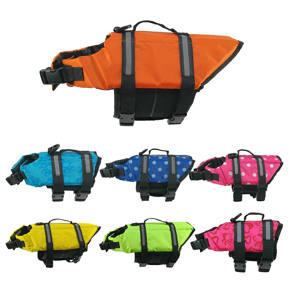 Reflective Dog Life Jacket – Adjustable Safety Swim Vest with Enhanced Buoyancy for Medium & Large Dogs