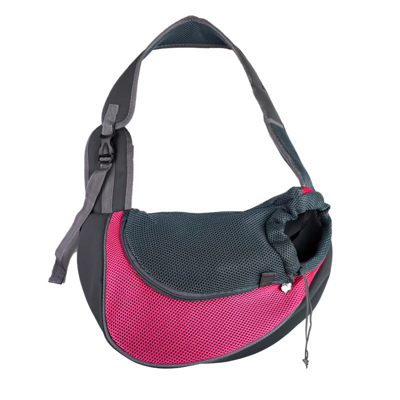 Pet Carrier Sling Backpack – Travel Shoulder Tote with Breathable Mesh for Small Dogs & Cats