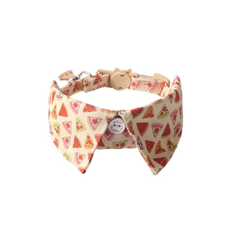 Fruit Tuxedo Bow Tie Pet Collar – Quick-Release Bandana Bowknot for Cats & Small Dogs