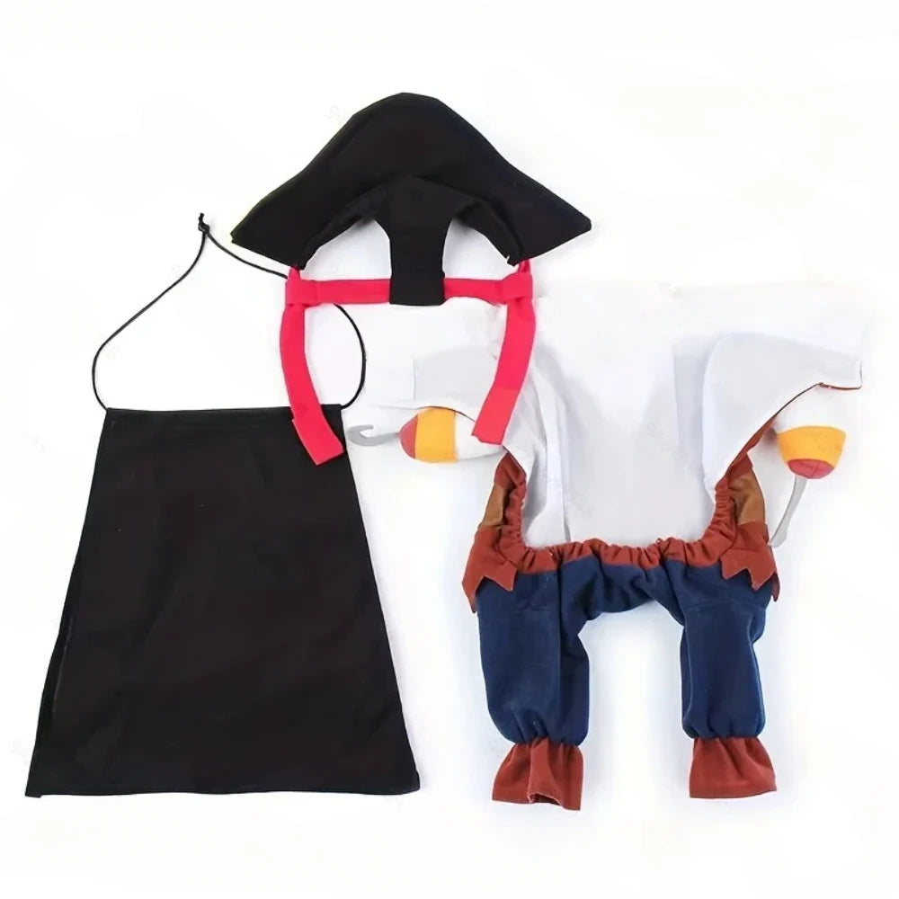 Pirate Pet Costume – Funny Dog & Cat Halloween Cosplay Outfit