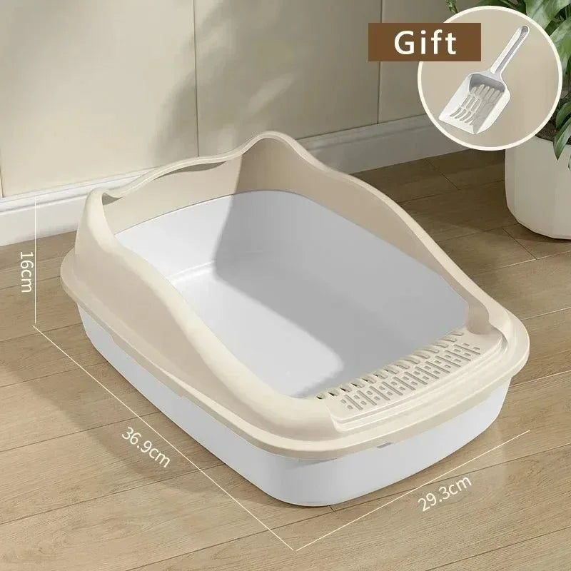 Small Cat Litter Box – Compact Pet Sandbox for Kittens with Anti-Splash Design