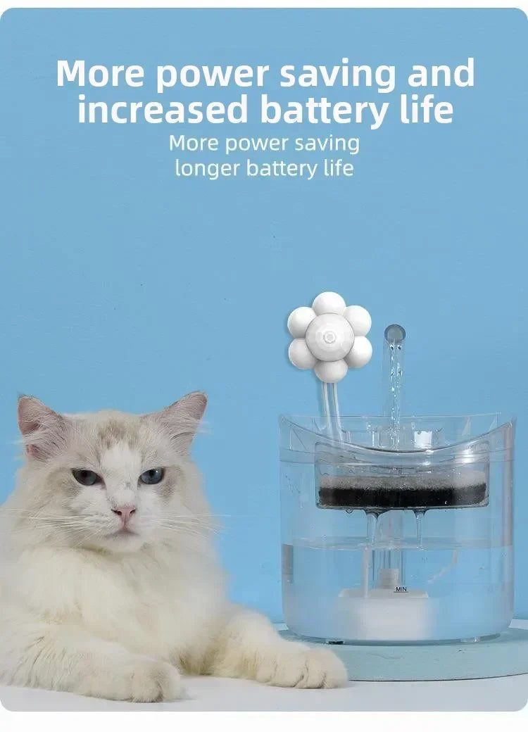 Smart USB Pet Water Dispenser with Motion Sensor – Automatic Cat & Dog Drinking Fountain