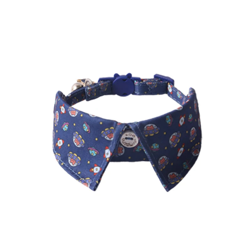 Fruit Tuxedo Bow Tie Pet Collar – Quick-Release Bandana Bowknot for Cats & Small Dogs