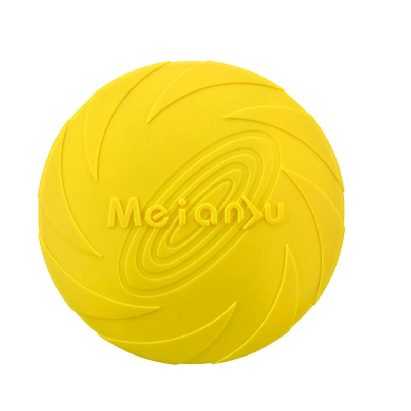 Silicone Flying Disc Dog Toy – Durable, Chew-Resistant Interactive Toy for Outdoor Play and Training