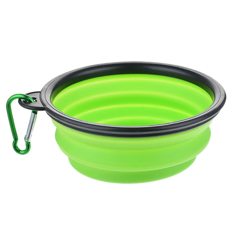 Collapsible Silicone Dog Bowl – 350ml/1000ml Travel Feeder Dish for Food & Water