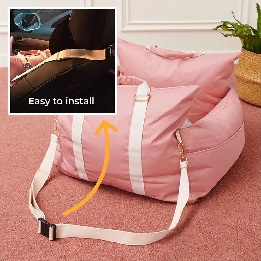 Waterproof Dog Car Seat Cover – Pet Travel Bed & Sofa Cushion for Dogs & Cats