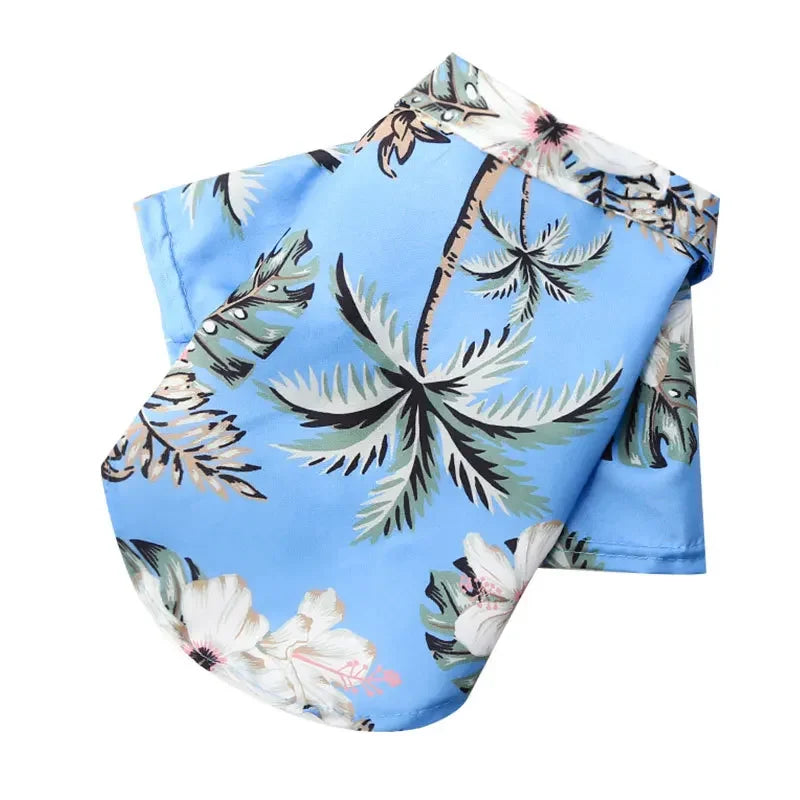 Hawaiian Style Summer Dog Shirt – Beach Vibes Pet Clothing for Small & Medium Dogs