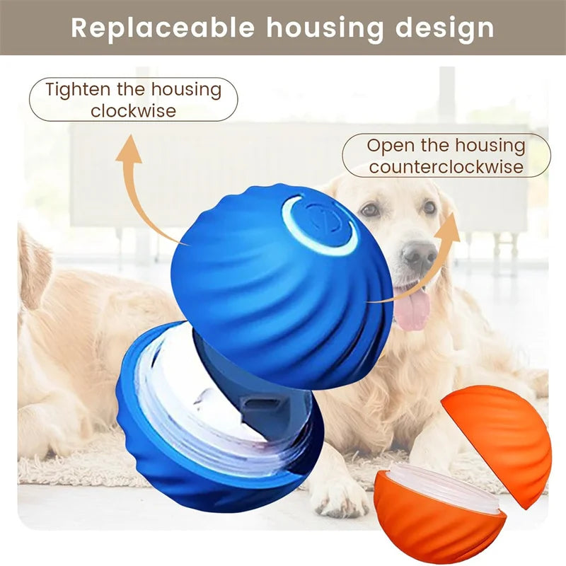 Smart Electronic Dog Toy Ball – USB Rechargeable Interactive Moving Ball for Pets