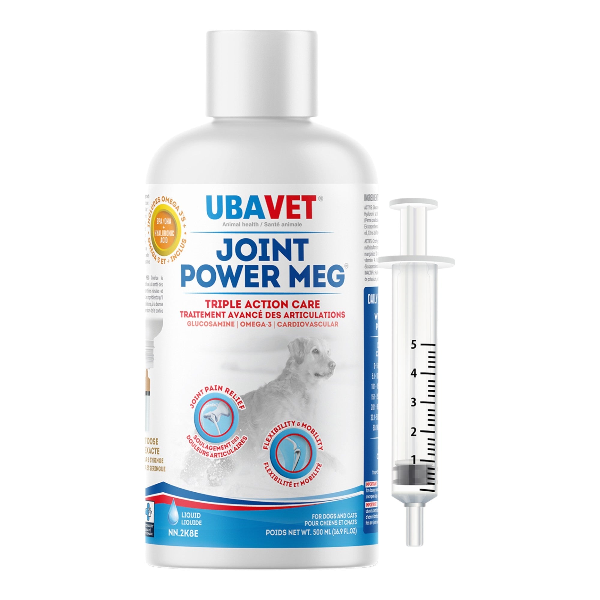 UBAVET Joint Power MEG Maximum Joint Care Liquid for Cats and Dogs