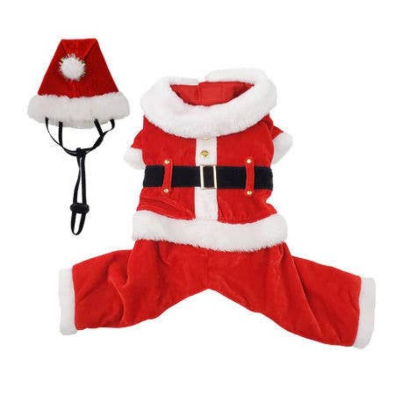 Santa Pet Suit with Santa Hat