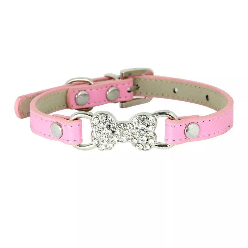 Bling Bone Dog Collar