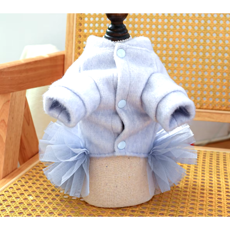 Crown Princess Embroidered Tutu Pet Dress